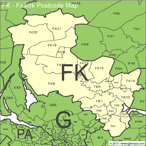 falkirk postcode district map