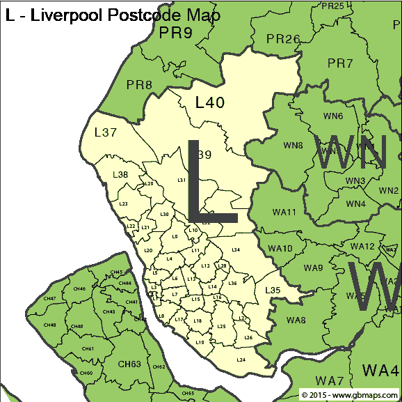 liverpool postcode district map