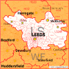 Leeds postcode map