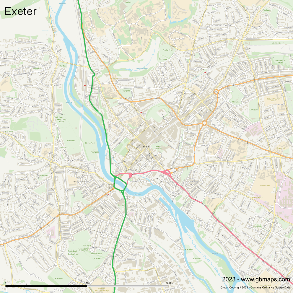 Download Exeter city Map