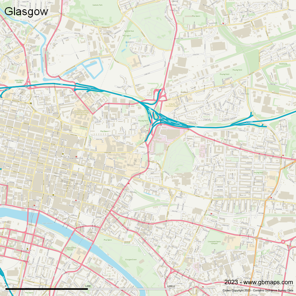 Download Glasgow city Map