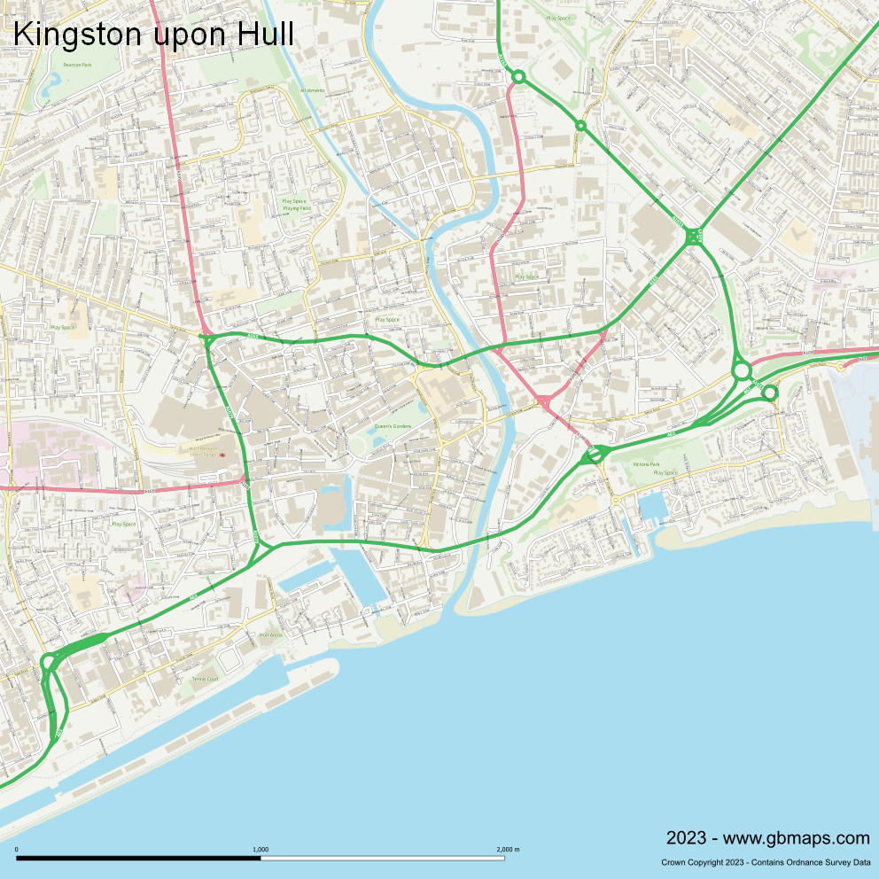 Download Kingston Upon Hull city Map