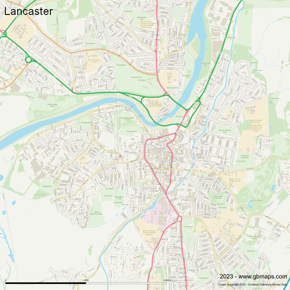 Download Lancaster city Map