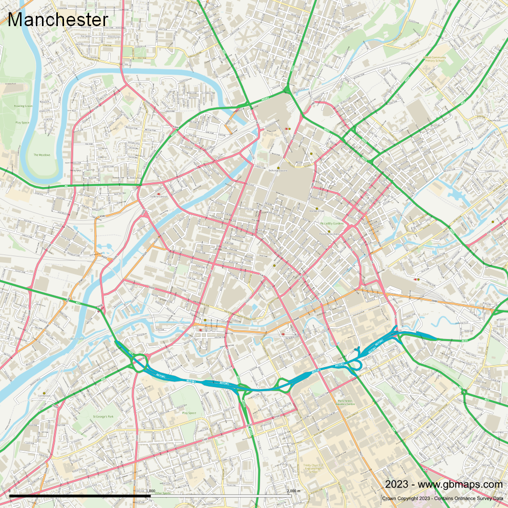 Download Manchester city Map