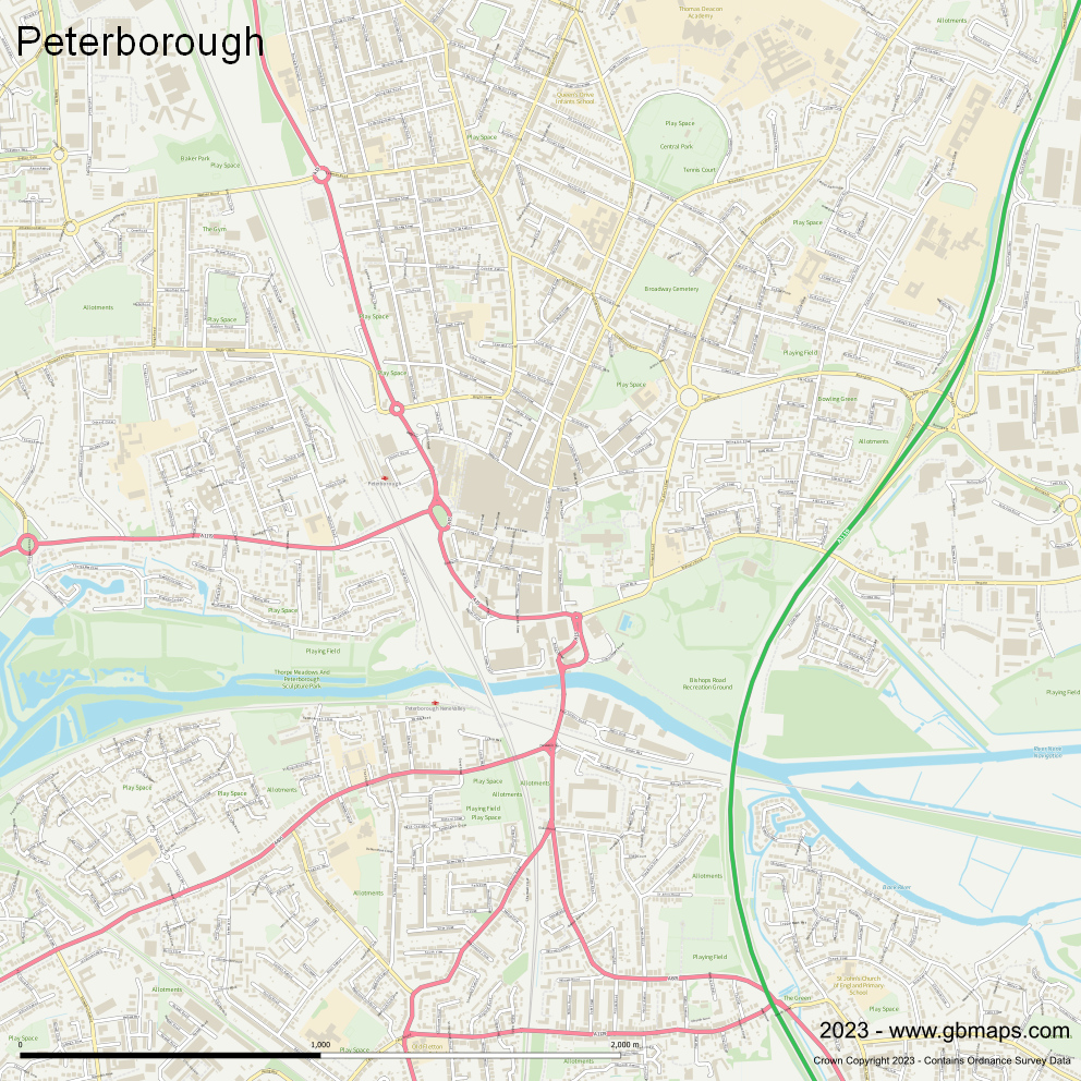 Download Peterborough city Map