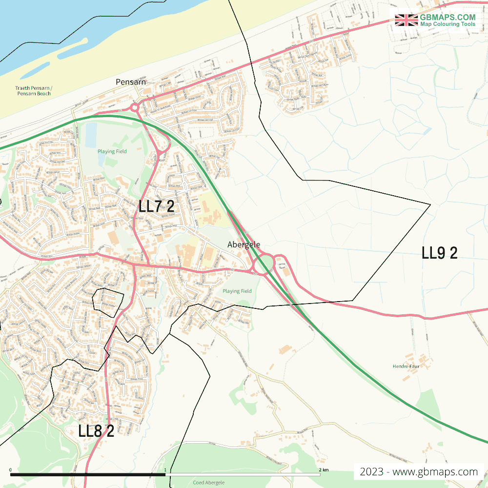 Download Abergele Town Map
