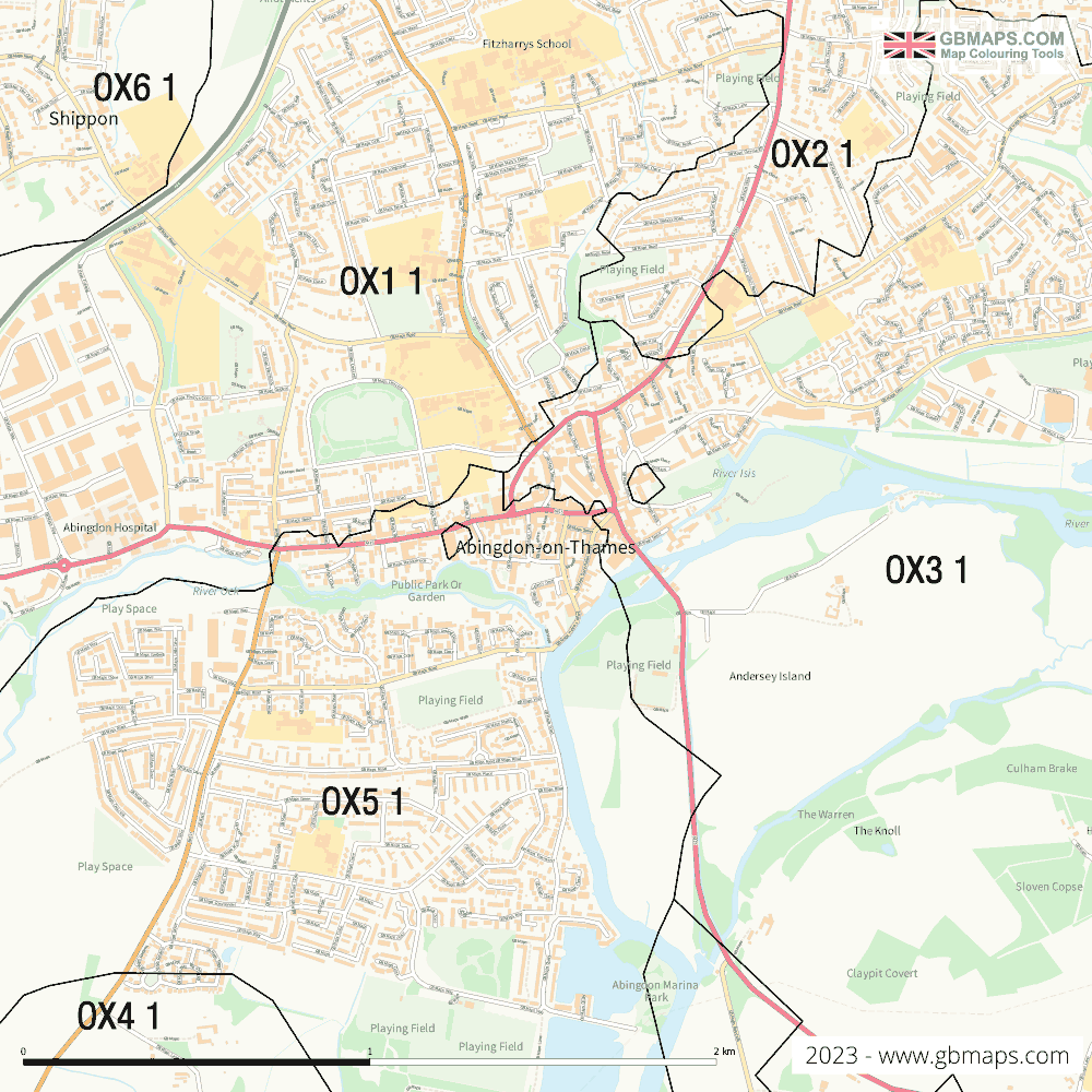 Download Abingdon-on-thames Town Map