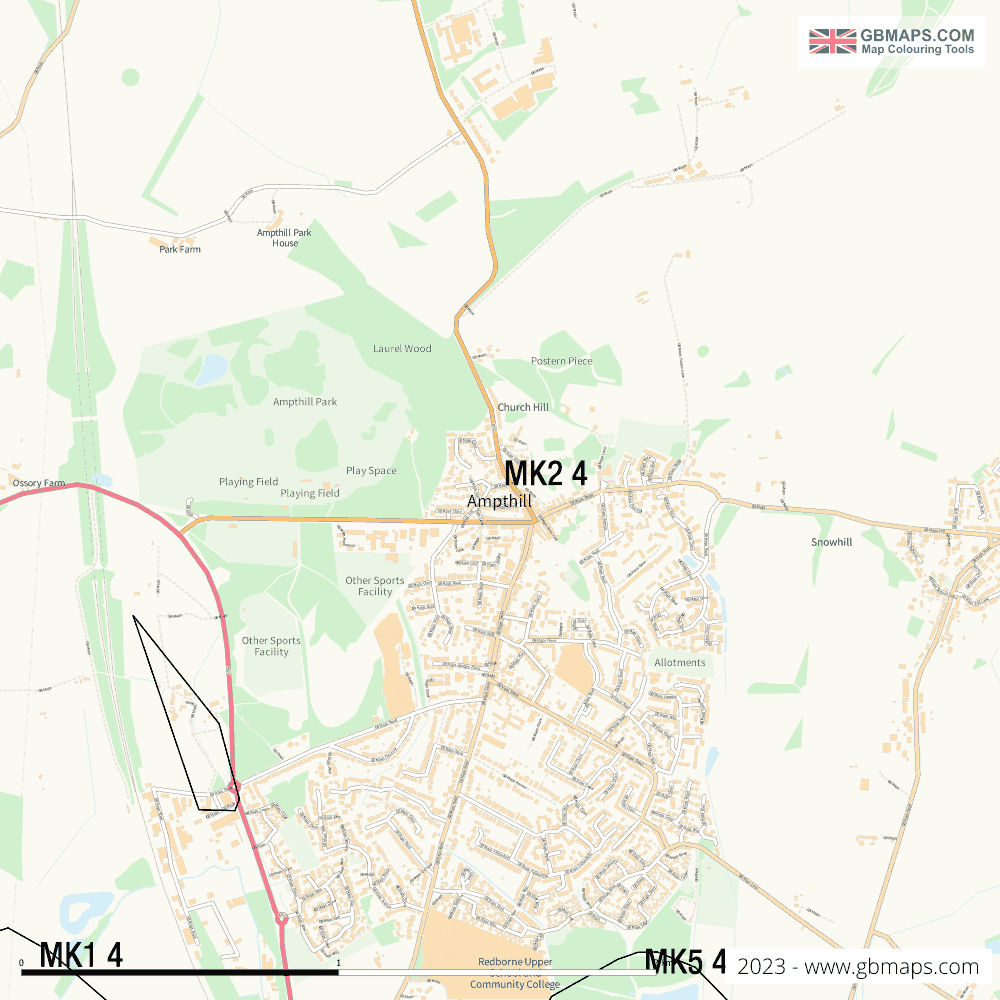 Download Ampthill Town Map