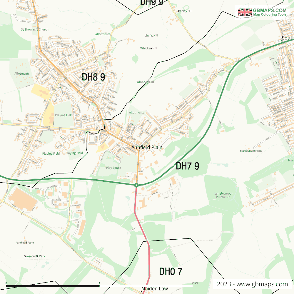 Download Annfield Plain Town Map