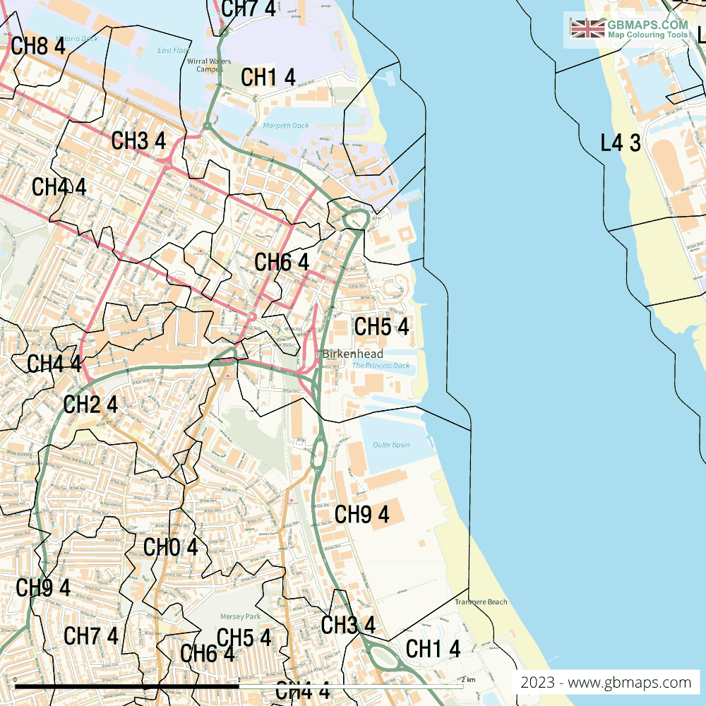 Download Birkenhead Town Map