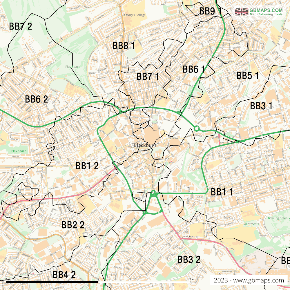 Download Blackburn Town Map