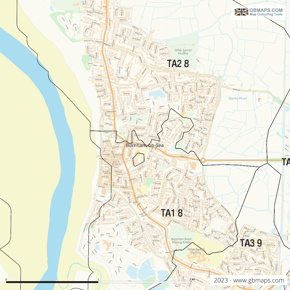 Download Burnham-on-sea Town Map