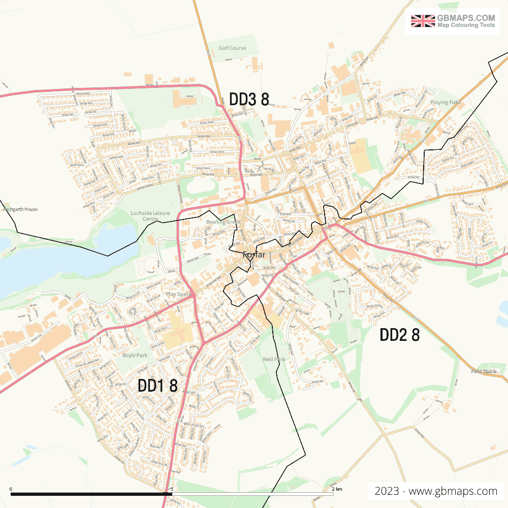 Download Forfar Town Map