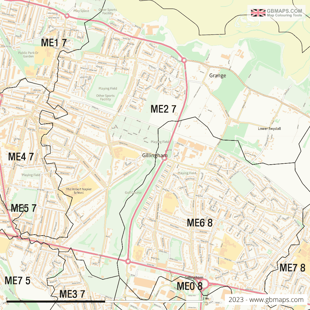 Download Gillingham Town Map
