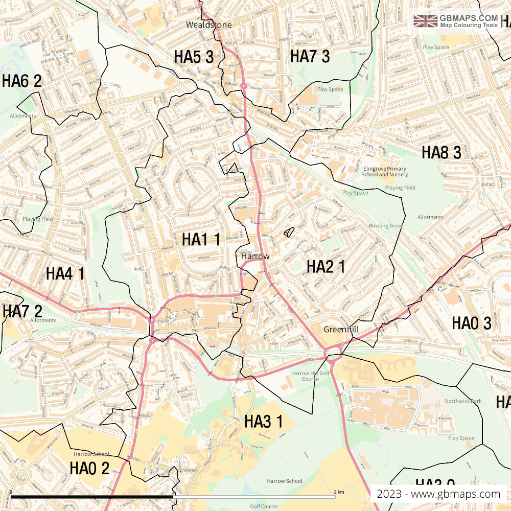 Download Harrow Town Map