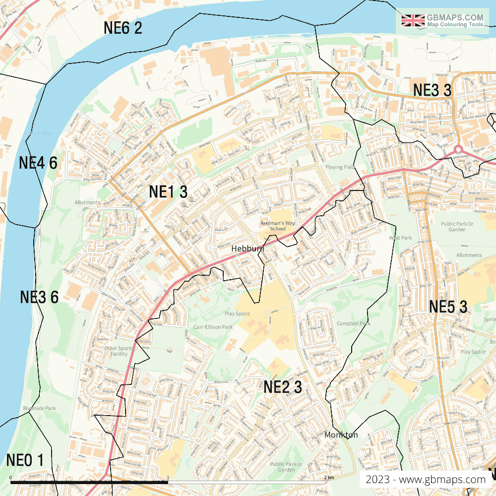 Download Hebburn Town Map
