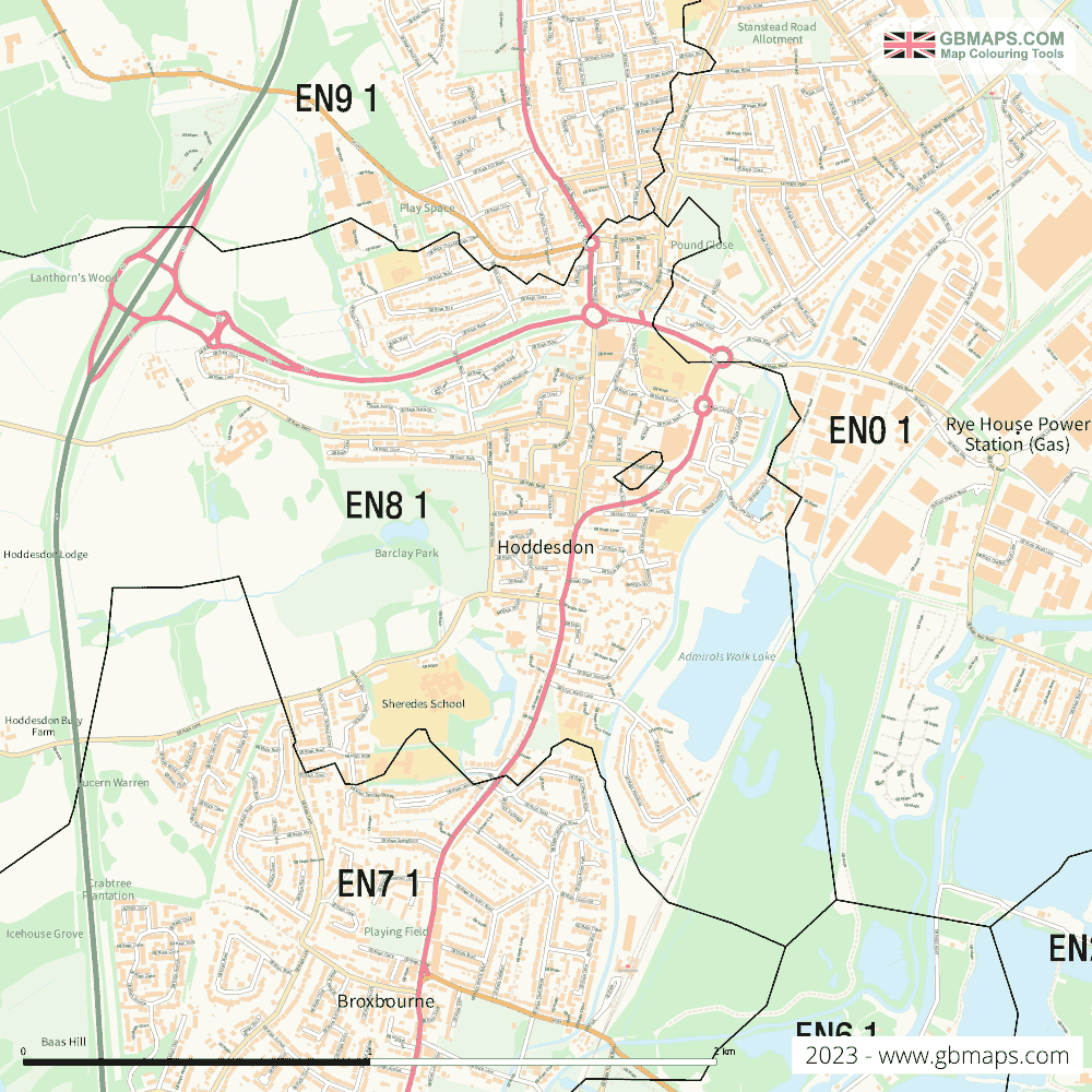 Download Hoddesdon Town Map