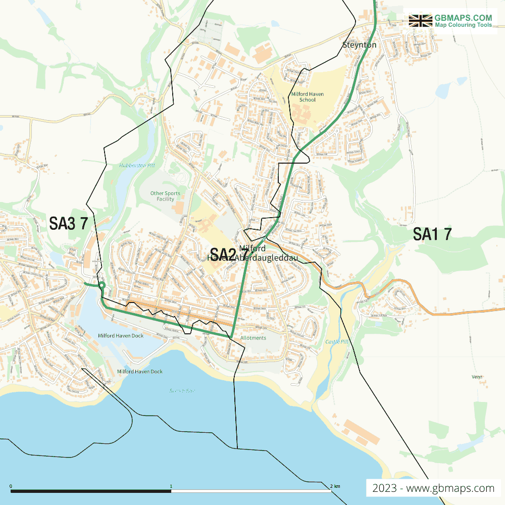 Download Milford Haven/aberda Town Map