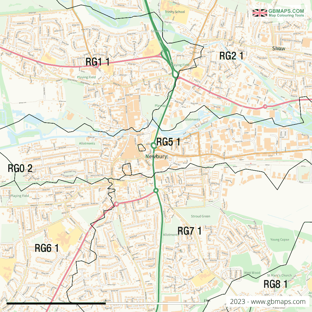 Download Newbury Town Map
