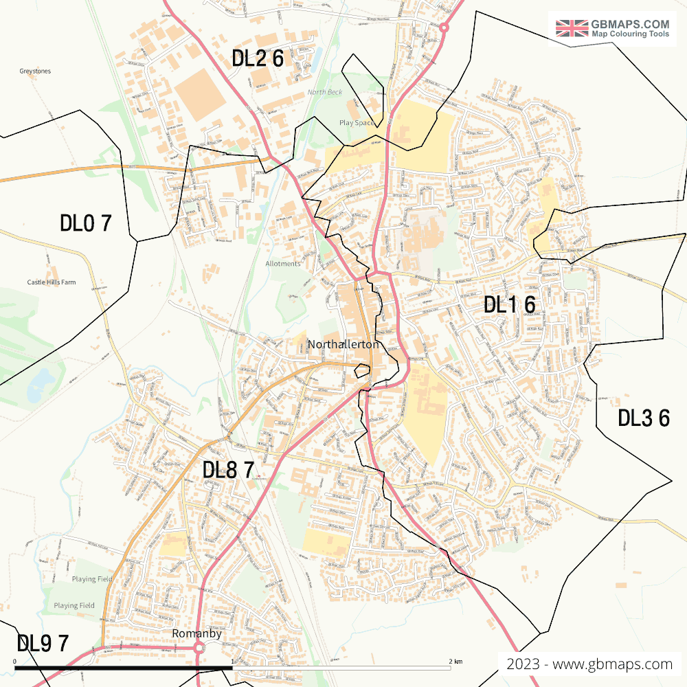 Download Northallerton Town Map