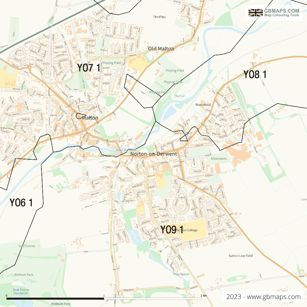 Download Norton-on-derwent Town Map