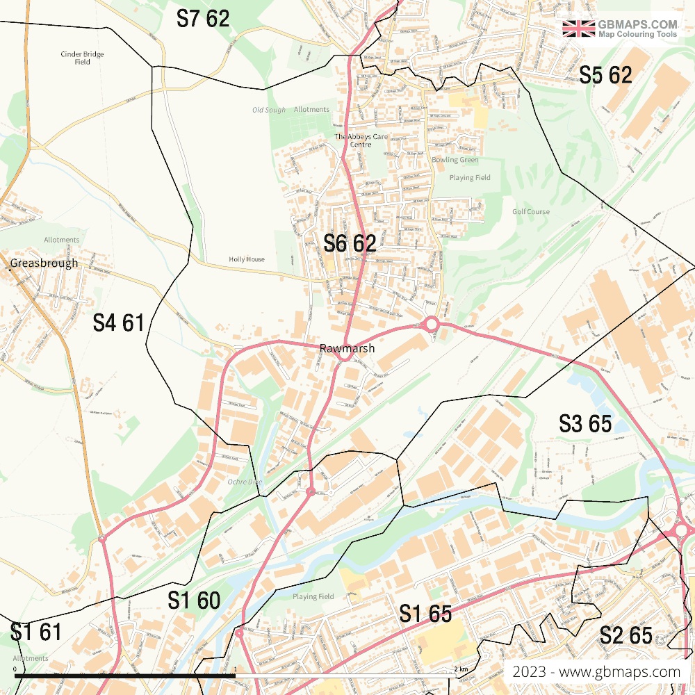 Download Rawmarsh Town Map