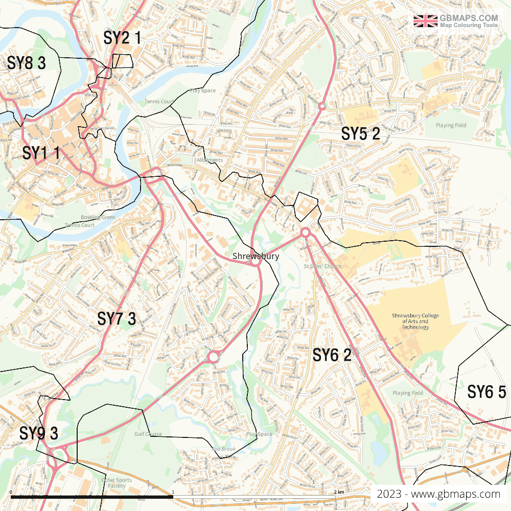 Download Shrewsbury Town Map