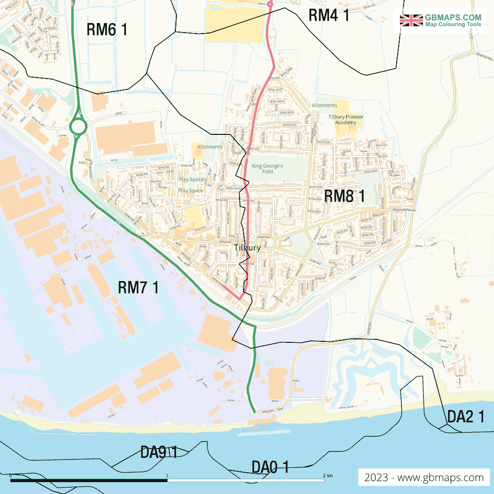 Download Tilbury Town Map