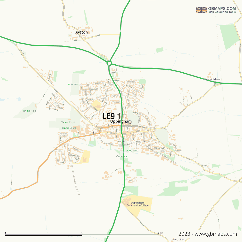Download Uppingham Town Map