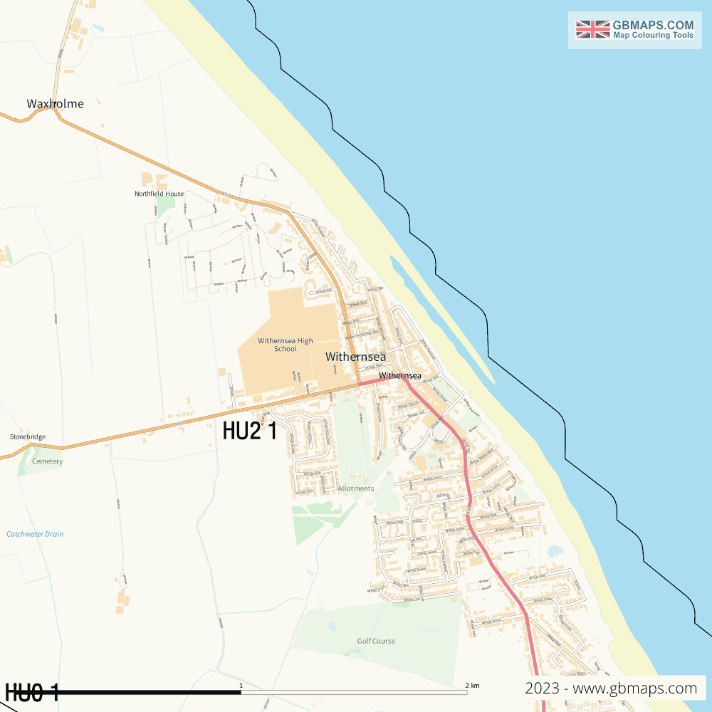 Download Withernsea Town Map