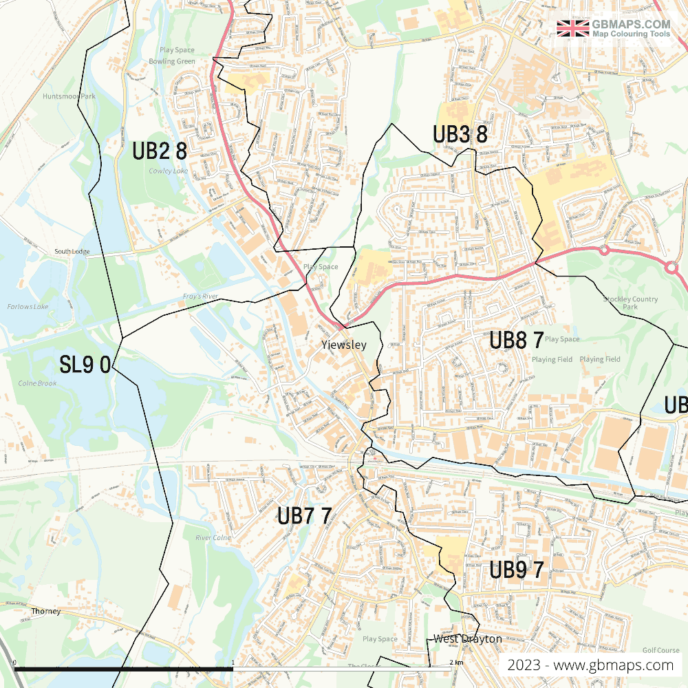 Download Yiewsley Town Map