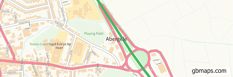 Abergele wide thin map image