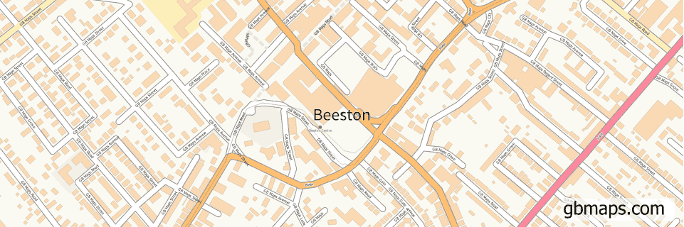 Beeston wide thin map image