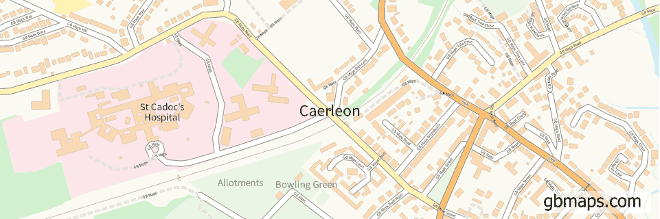 Caerleon wide thin map image
