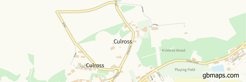 Culross wide thin map image