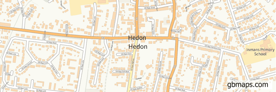 Hedon wide thin map image