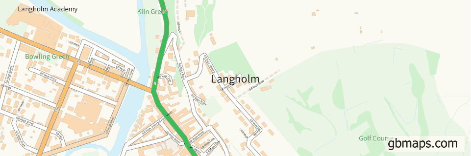 Langholm wide thin map image