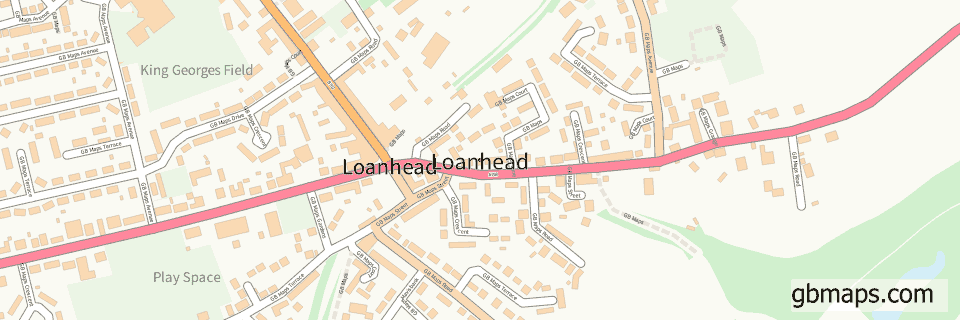 Loanhead wide thin map image