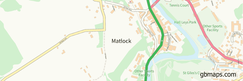 Matlock wide thin map image