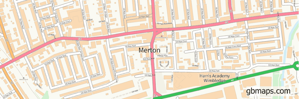 Merton wide thin map image