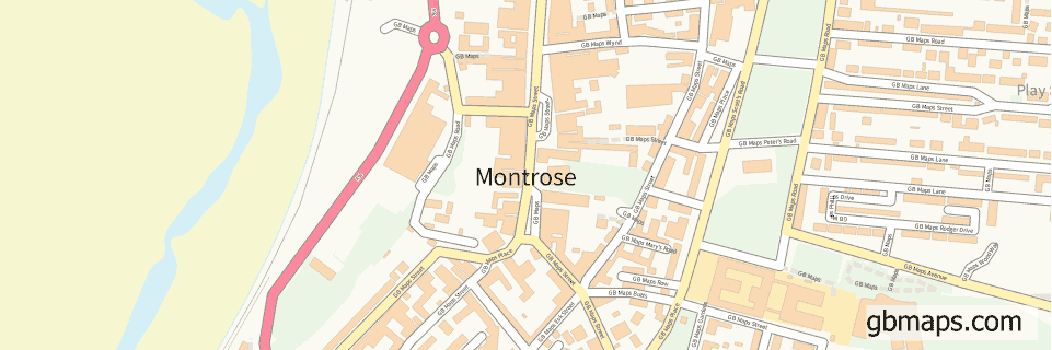 Montrose wide thin map image