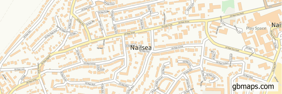 Nailsea wide thin map image