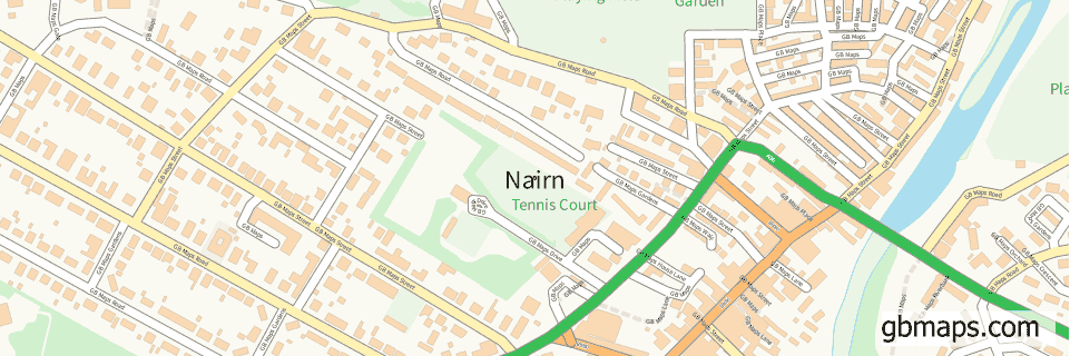 Nairn wide thin map image
