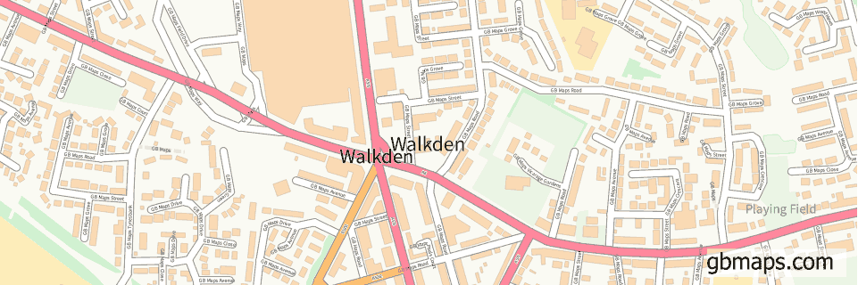 Walkden wide thin map image