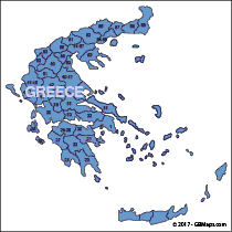 greece postcode map