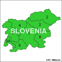 slovenia postcode map