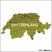 switzerland postcode map