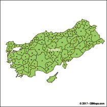 turkey postcode map