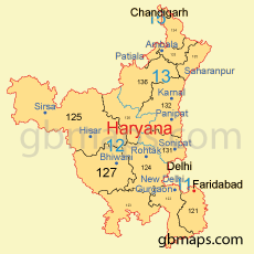 Haryana PDF Map Download