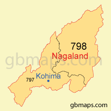Nagaland PDF Map Download